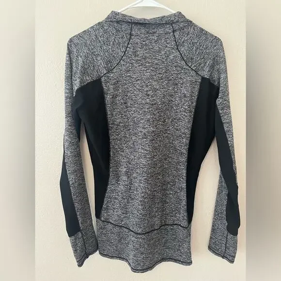 Athleta Running Wild Colorblock Half Zip Sweater- size S - Picture 2 of 3